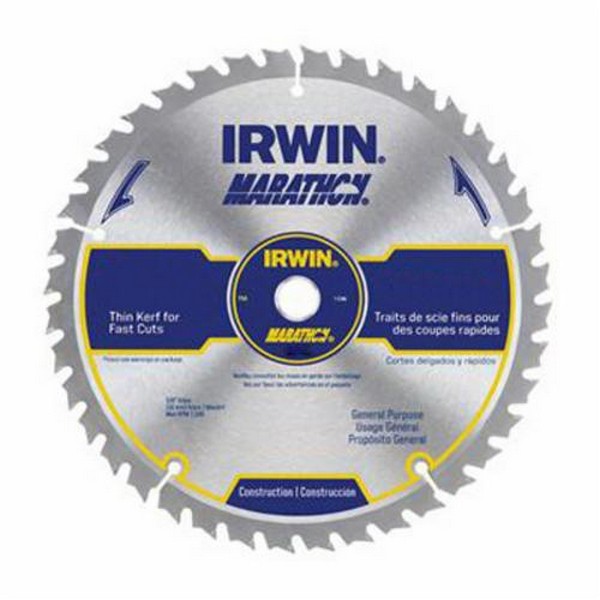 Circular Saw Blade, General Purpose Miter/Table, Series: Construction Series, 10 in Diameter, 5/8 in Arbor, ATB Teeth, 40 Teeth, 0.095 in Kerf, Carbide Cutting Edge
