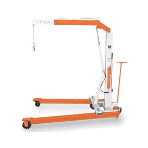 Mobile Floor Crane, 2200 lb Load, 83 in Post Height, Steel