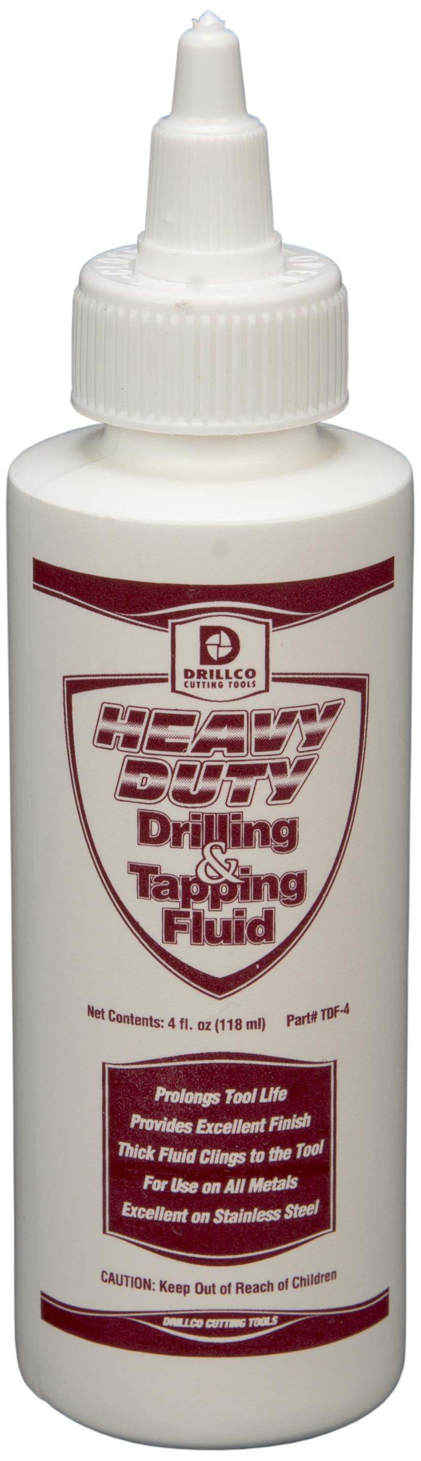 Drilling and Tapping Fluid, Heavy Duty, Series: TDF, 4 oz Container, Bottle Container, Liquid Form, Amber, Wintergreen Odor/Scent, >212.77 °C Flash Point, 1.108 Specific Gravity