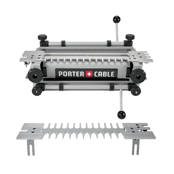 Dovetail Jig, Deluxe Doweling, Specifications: 12 in W x 1/4 to 1-1/8 in THK, 1/4 in Shank Bit, Steel, Silver
