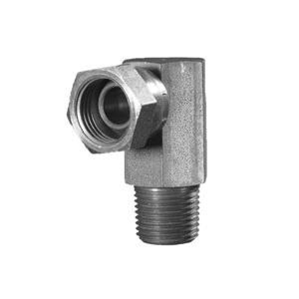 Hydraulic Swivel Adapter, 90°, 3/8 Inch Male NPTF x 3/8 Inch Female NPSM