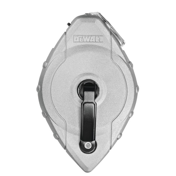 Chalk Reel, 100 ft Line Length, 1:1 Gear Ratio, Die Cast Aluminum Case, Silver Case, 1.75 in H x 6.93 in W x 9.12 in D Dimensions