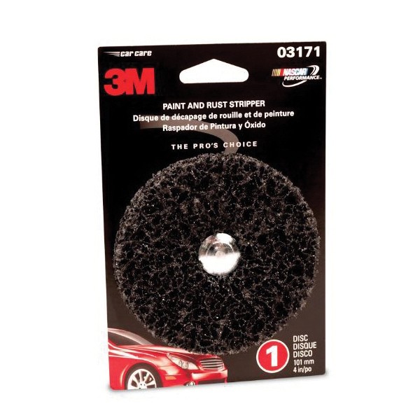 Paint and Rust Stripper, 4 Inch Diameter Disc, Coarse Grade, Silicon Carbide Abrasive, 3500 RPM Maximum