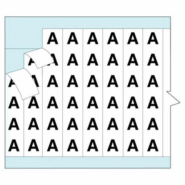 Wire Marker Book Refill, Blank Die-Cut, 1-1/2 Inch Length, 0.2 Inch Width, Yellow Legend/Background, B-500 Vinyl Coated Fabric
