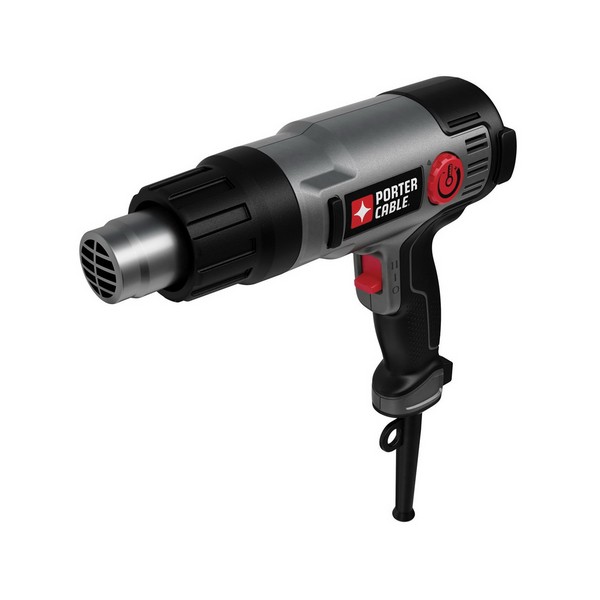 Electric Heat Gun, Bare Tool, 19 cfm, 2 Speed, Slide Switch, 120 VAC, 11.7 A, 120 to 1150 °F, ABS Housing Material, Pistol Grip Handle, 6 ft High Grade Cord, Variable Heat Turn Dial Control, Yes, 11 in L Dimensions