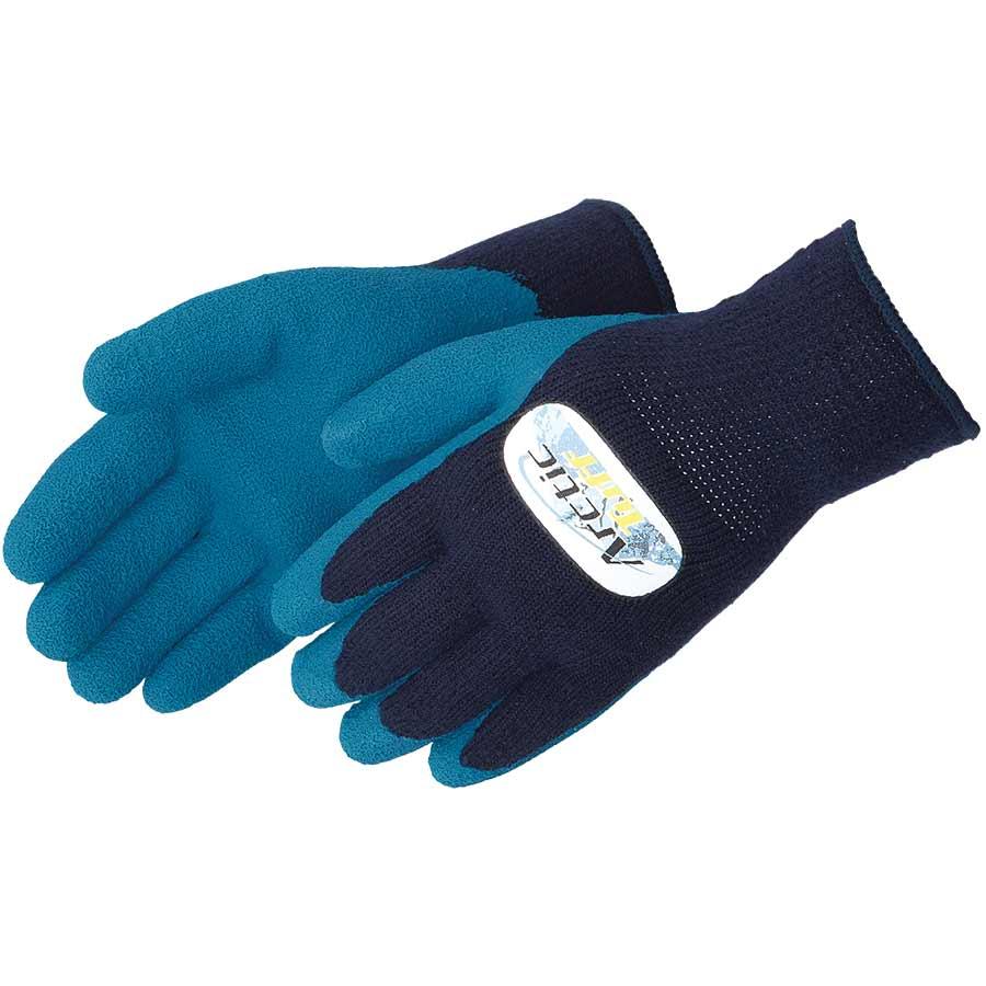 Gloves, Series: 4789BL, XL Size, Latex Palm, Acrylic, Blue, Seamless Style, Knit Wrist Cuff, Resists: Abrasion/Cut/Puncture/Tear
