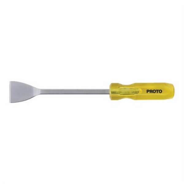 Gasket Scraper, Beveled Blade, Carbon Steel Blade, 12 in Blade Length, 1-1/16 in Blade Width, Tapered Handle, 3-7/8 in Handle Length, Hardwood Handle, Natural
