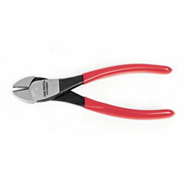 Diagonal Cutter Plier, Heavy Duty, Oval Jaw, 2-5/32 in L x 7/8 in W x 1/2 in THK Jaw, Forged Alloy Steel Jaw, 7-5/16 in Overall Length, Specifications Met: ASME B107.11, Federal GGG-P-468A, Insulated: No, Red