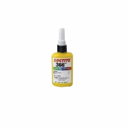 Light Cure Adhesive, 1-Part, Series: AA 366™, Bottle Container, 1 L Container, Acrylic Base, Amber, 17.6 g/L VOC, Bonds To: Glass, Metal
