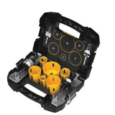 Hole Saw Kit, Electrician's, 9 Piece, Bi-Metal
