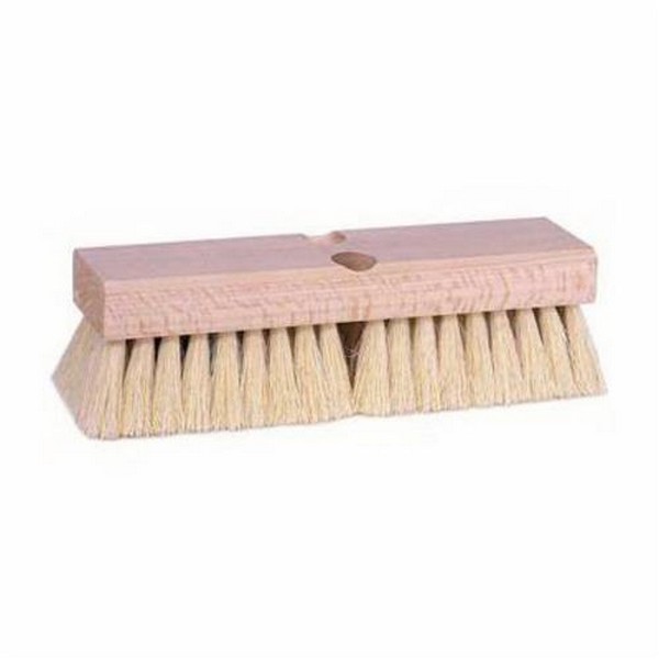Scrub Brush, Maintenance, Hardwood Block, 12 in L Block, 2 in Trim Length, Tampico Trim, White Trim Color, 6 x 20 Rows, 12 in Overall Length