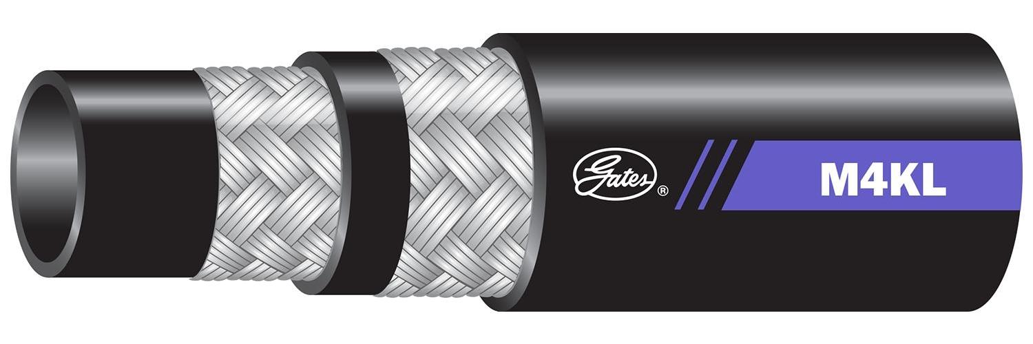 Hydraulic Hose, Low Temperature, Series: M4KL, 0.63 in ID, 0.98 in OD, 220 ft. Length, 4000 psi Working, -40 to 212 °F, Nitrile, Black, Domestic