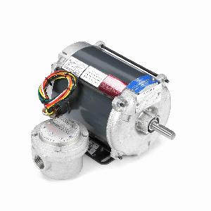 AC Motor, 0.25 HP, 115/208 to 230 VAC, 4.8/2.3 to 2.4 A, 60 Hz Frequency, 1 Phase, 1725 RPM Speed, 1 Speed, XPNV Enclosure, 56 Frame, Selective CCW Rotation, 12 ft-lb Torque, Rigid Base Mounting, 40 °C, Insulation Class: Class B, Rolled Steel