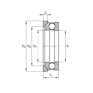 Seating Washer, Series: 41..-AW Series, 0.591 in Inside Dia, 1.496 in Outside Dia, 0.669 in Width, For Use With: Axial Deep Groove Ball Bearing 4100