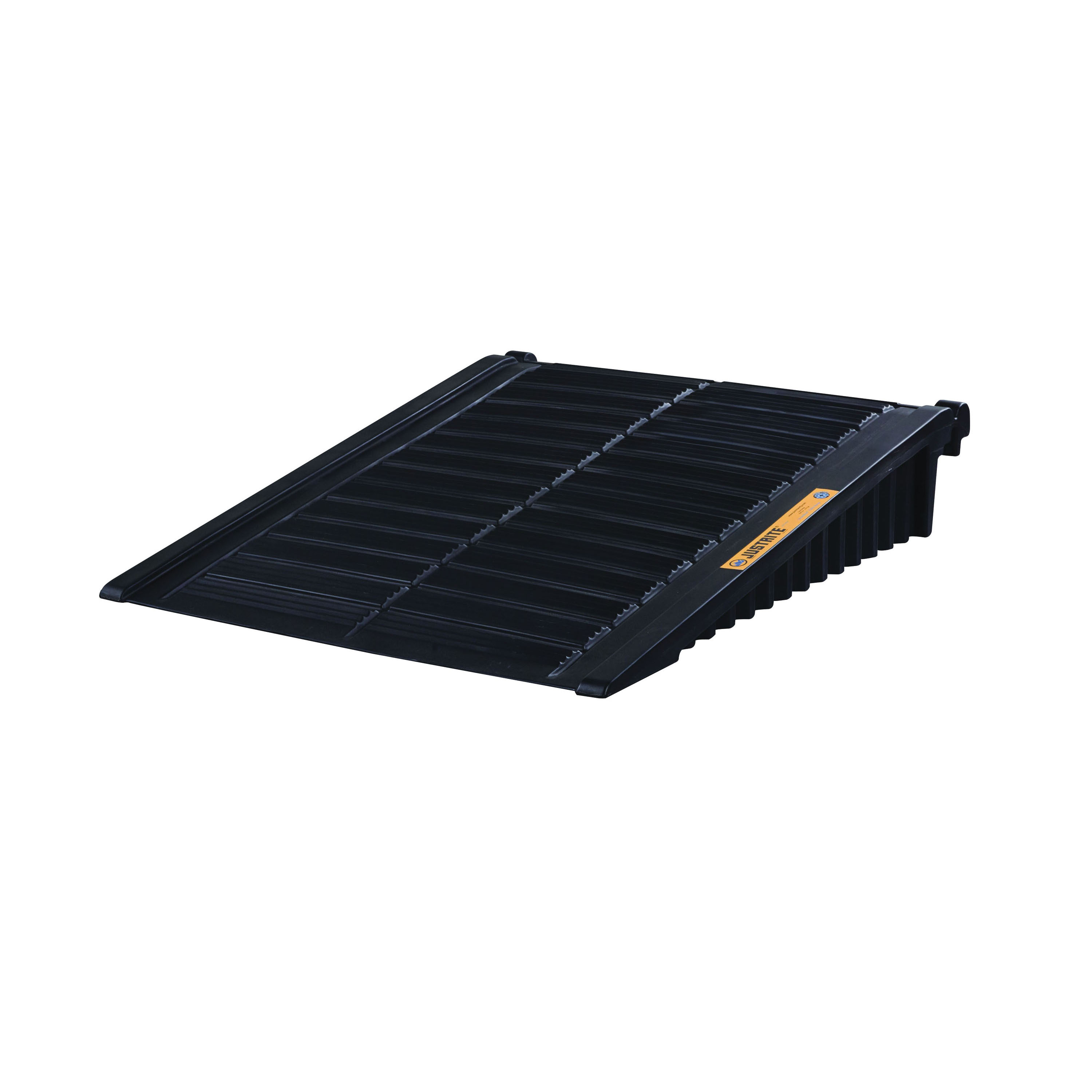 Drum Storage Unit Ramp, 11-1/4 in Height, 59-3/4 in Width, 48 in Length, 1000 lb Load, Recycled Polyethylene, Black, For Use With: 2 to 4 Drum DrumSheds™