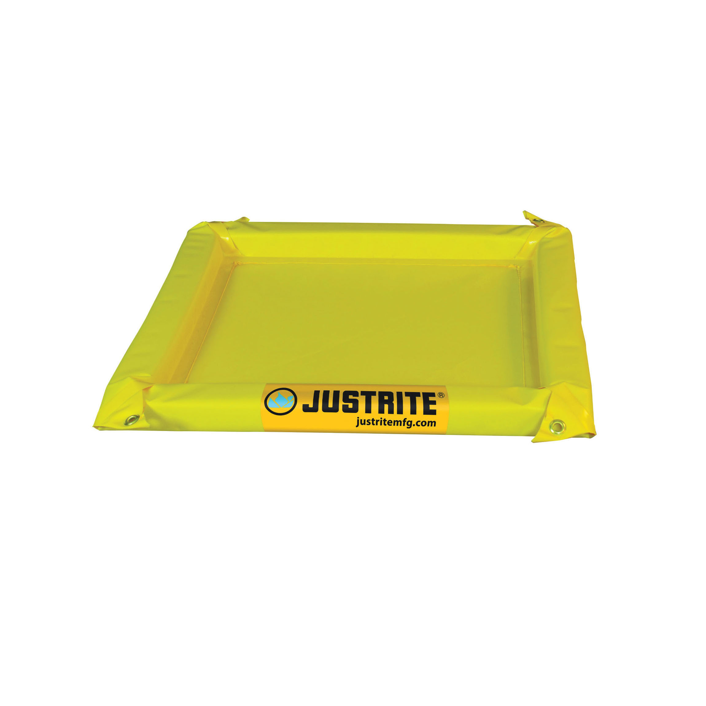 Maintenance Spill Berm, 135 gal Spill, 11 ft Length, 2 in Height, 10 ft Width, PVC Coated Fabric, Yellow