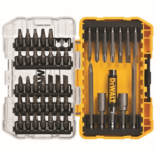 Screwdriver Bit Set, 45 Piece, HSS