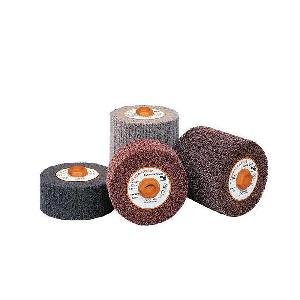 Coated Surface Conditioning Drum, Unmounted, 4-1/2 in Wheel Diameter, 2 in Face Width, 40 Grit, Coarse Grade, Aluminum Oxide Abrasive, 3800 RPM Maximum, 5/8-11 Center Hole Threaded, No Interleaf, Threaded Attachment