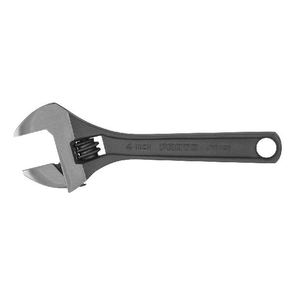Wrench, Non-Insulated Standard, Adjustable Wrench, 1/2 in Wrench Opening, 4-11/32 in Overall Length, 3/4 in Jaw Width, Alloy Steel Jaw, Ergonomic/Plain Grip Handle, Alloy Steel Body, Tether Ready: Yes, Specifications Met: ASME B107.101, Measurement S