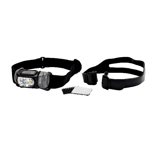 Head Lamp, Lightweight, For Use With: 3M Hard Hats, Specifications: 150 Lumens, IPX-4 Water-Resistant, 4 Modes LED, Blue/Yellow