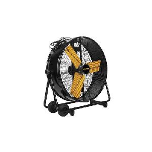 Air Circulator Fan, 1-Phase Barrel High Velocity Portable, 4000/3200 cfm, 850/1050 RPM Speed, 1/4 HP Power, 120 VAC, 2.5 A, 60 Hz Frequency, 2 Speed, 3 Blades, Direct Drive Control, Balanced Steel Blade, Powder Coated Steel Housing Material, Freestan