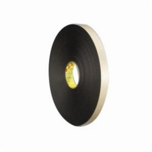 Double Coated Foam Tape, 36 yd Length, 54 Inch Width, 1/16 Inch Thickness , Black, Acrylic Adhesive, Polyethylene Foam Backing