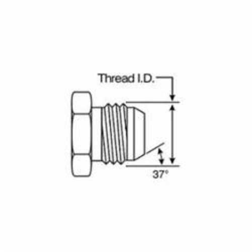 Hydraulic Tee, SAE to SAE, Series: G60, 3/4-16 Nominal, 37° Male JIC Flare x 37° Female JIC Flare Swivel x 37° Male JIC Flare, Import
