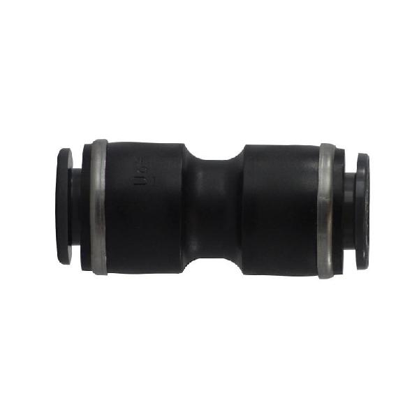 Tube Union, Air-Brake Straight, Fitting/Connector Type: Union, 1/2 Inch Nominal, Push-In, 145 psi, -40 to 140 °F, Brass/PBT