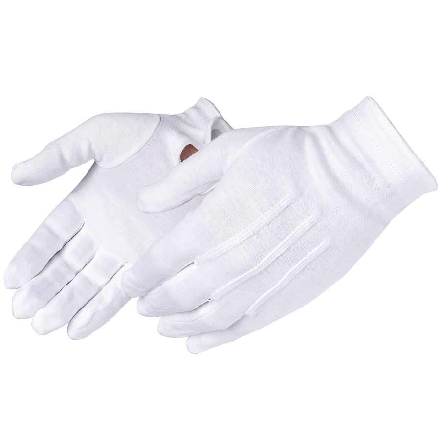 General Purpose Work Glove, Series: 4622, S Size, White, Cotton Lining