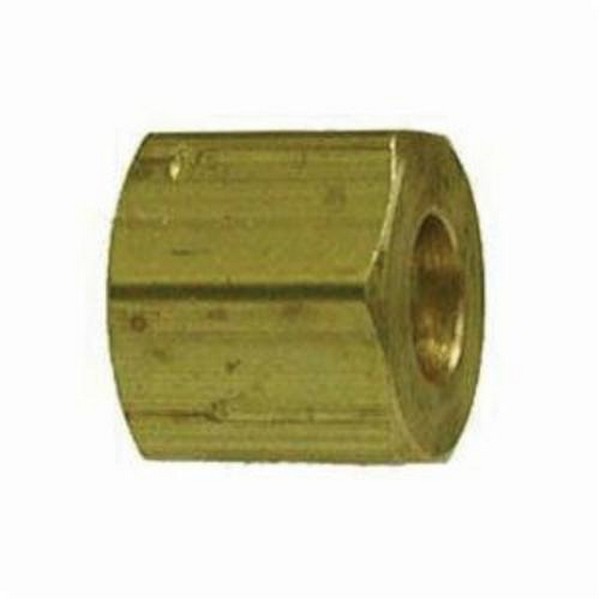 Tube Nut, Nut, 1/2 Inch Nominal, Compression, 0.81 Inch Hex, 200 psi, -65 to 250 °F, Brass, 0.62 Inch Length