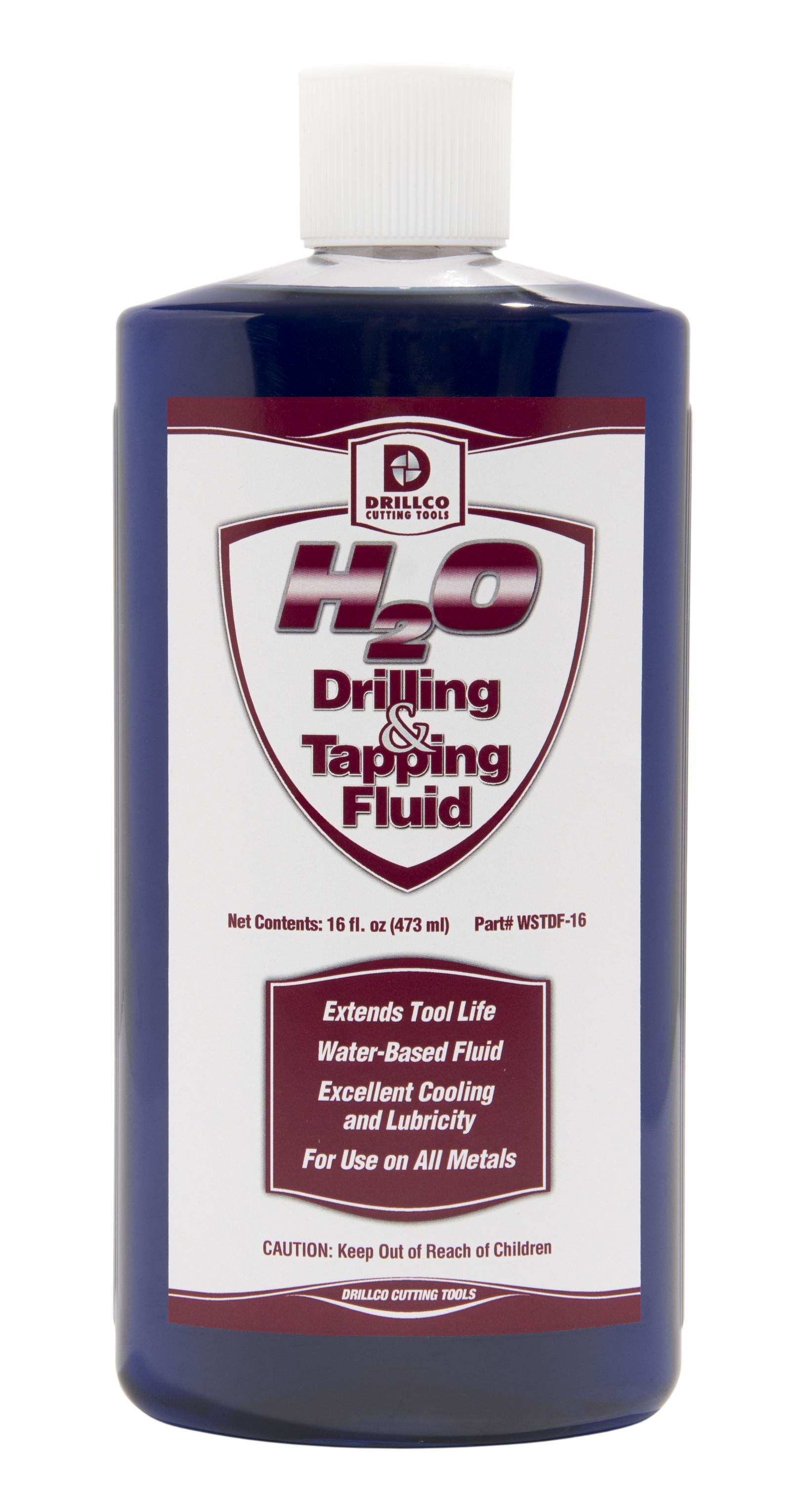 Drilling and Tapping Fluid, Water Soluble, Series: TDF, 16 oz Container, Bottle Container, 7 pH, Liquid Form, Composition: Polyether Phosphate, Triethanolamine, Acid Grafted Polyether, Clear Blue, Mild Glycol Odor/Scent, 1.025 Specific Gravity