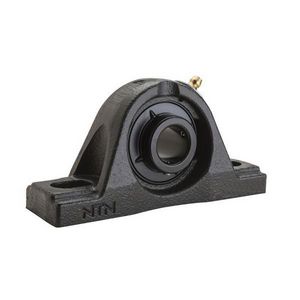 Pillow Block Ball Bearing Unit, 1-Piece Light Duty High Base, Series: UCP, 38.1 mm Bore, 136.5 mm Bolt Center-to-Center Length, 49.2 mm Base to Bore Centerline, 184.2 mm Overall Length, 54 mm Overall Width, 97.6 mm Overall Height, Two-Bolt Base Mount