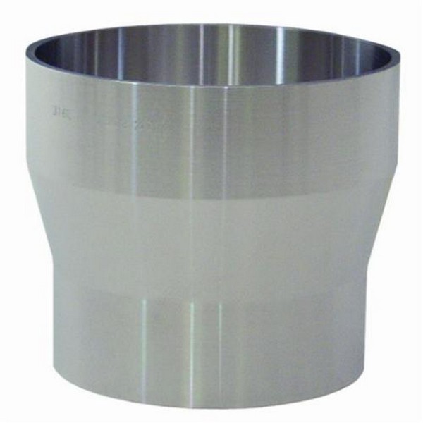 Pipe Size Adapter, Series: B19WV, Fitting/Connector Type: Adapter, 4 Inch Nominal, Tube Weld x SCH 5S Pipe Weld, 0.084 Inch Tube Wall/0.084 Inch Pipe Wall Thickness, 316L Stainless Steel, 3 Inch Length