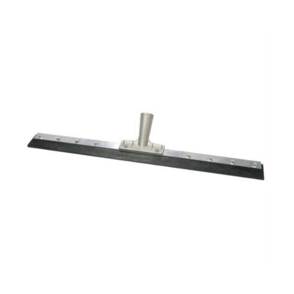 Floor Squeegee, Heavy Duty, Series: 455, 24 in Length, Straight Blade, Rubber Blade, Black Blade, Plain, 60 in Handle Length, Metal Frame