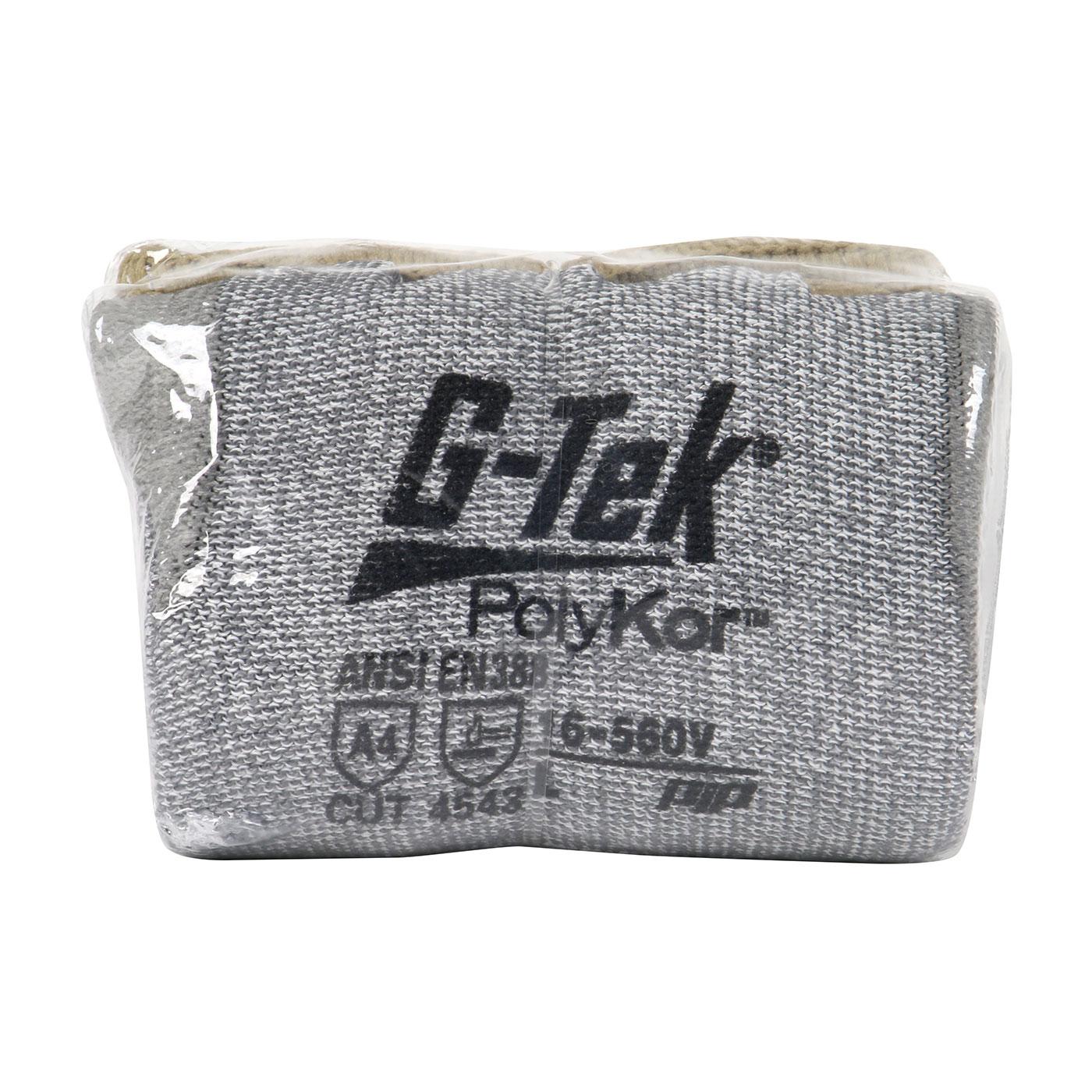 Gloves, Cut Resistant, Series: 16-560V, 2XS Size, Polyurethane Coating, Grey, Coated Seamless Knit Style, PolyKor® Lining, ANSI Cut-Resistance Level: A4