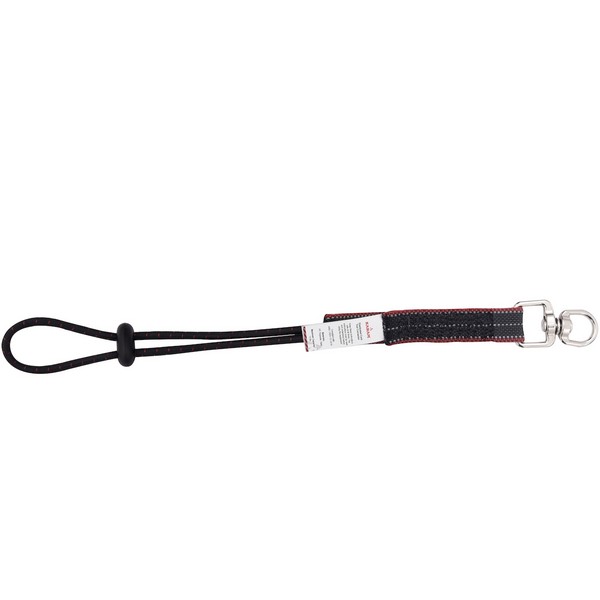 Tool Connector, Elasticated Cord Swivel Head, For Use With: Tools/Equipment, Specifications: 15 lb Maximum Load Limit, Polyester, Black