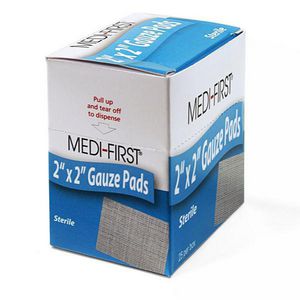 Sterile Gauze Pads, 2 Inch x 2 Inch Size, 25/Box