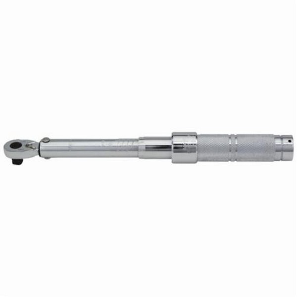 Micrometer Torque Wrench, Series: CXCERT, 1/2 in Drive, 30 to 150 ft-lb, Ratcheting Head, Graduations: 1 ft-lb, 21-1/2 in Overall Length, CW/CCW, +/-3% CW, +/-6% CCW Accuracy, Audible Click Indicator, ASME B107.14 Specifications Met, Steel, Full Poli