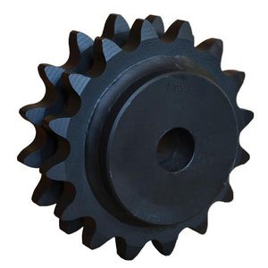 Double Roller Chain Sprocket,  20-Teeth, 12.099 Inch Outside Diameter, Chain Size 140, 11.187 Pitch, Steel