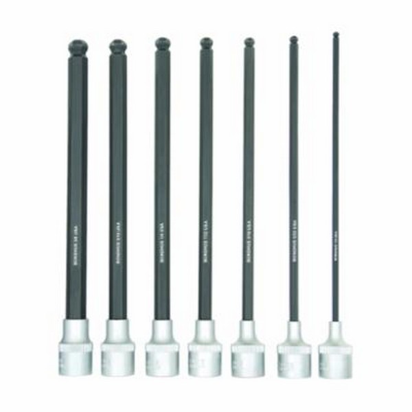 Socket Bit Set, Series: ProHold®, Measurement System: Imperial, 7 Piece, 6 Inch Length Bit, For Use With: Standard 6-Point Socket, Steel, ProGuard™