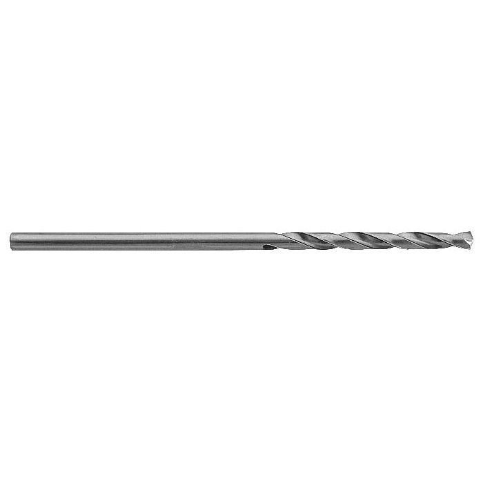 Aircraft Extension Drill, Heavy Duty, Series: T6WW, #30 Drill Size - Wire, 0.1285 in Drill Size - Decimal Inch, 6 in Overall Length, 1-5/8 in Cutting Depth, 1-5/8 in Flute Length, 135° Point, Split Point, HSS Cutting Edge, HSS, Oxide Treated