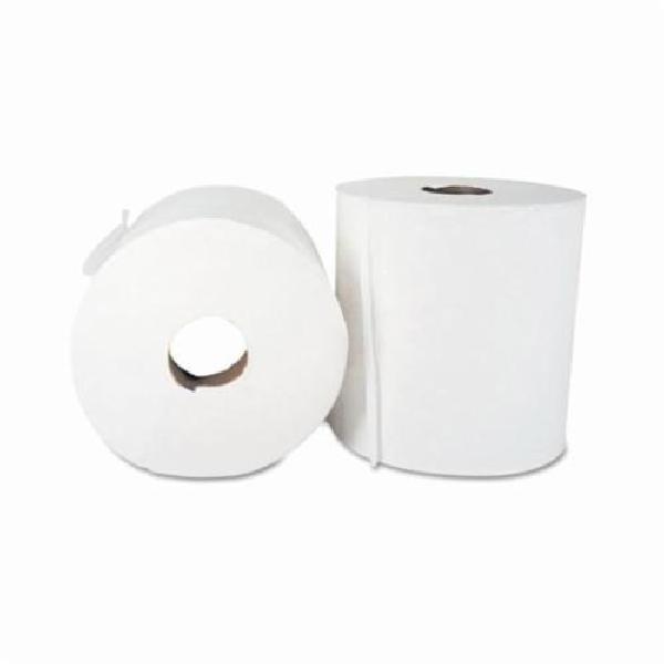 Center Pull Hand Towel, Perforated, 7-7/8 in Width, 500 ft Length, 3 in Core, White, Paper, Roll Package Type, 2 Ply