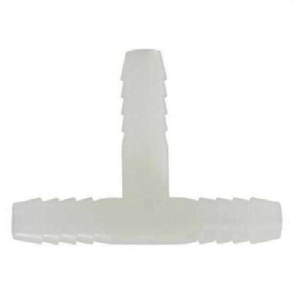 Hose Tee, Fitting/Connector Type: Tee, 3/4 Inch Nominal, Barb, 125 psi, Nylon, White, -40 to 200 °F
