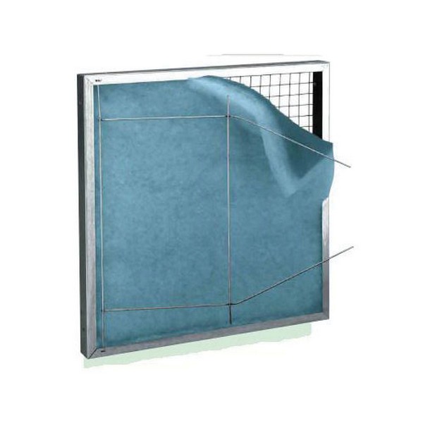 Pad Holding Frame, Standard Size, 24 in Length, 12 in Width, 1 in D, For Use With: Fiberglass or Synthetic Pads, 24 Gauge Galvanized Steel, Silver, Domestic