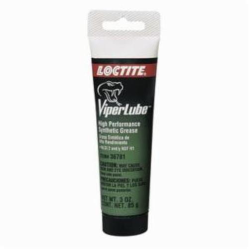 Synthetic Grease, High Performance, Series: ViperLube™, Tube, 3 oz, Polyalphaolefin Base, Semi-Solid, White, Mild Petroleum, -40 to 500 deg F, 0.95 to 1.05 Specific Gravity, <gt/>180 deg C Flash, 28.9 g/L VOC, NLGI 2 Grade