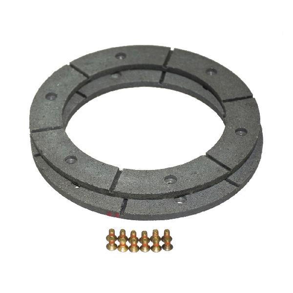 Facing Kit, For Use With: FMBES-1125 and FMBES-1375 C-Faced Flange Mount Motor Flange Mount Model Clutches and Brakes, Specifications: Standard Coefficient, 30.6 sq-in Brake Facing Effective Area, Red Brake Facing Edge Color, 1225 hp-hr Approximate B
