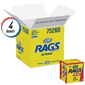 All Purpose Rag, Multi-Purpose, 13 in Length, 10 in Width, White, Pop-Up Box Package Type