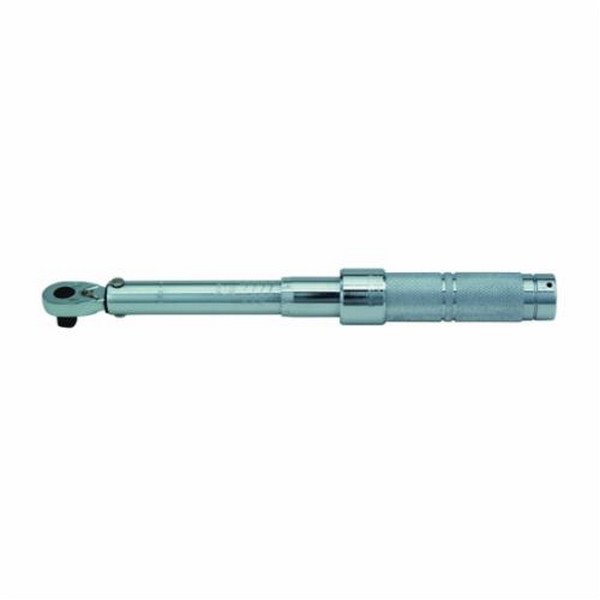 Micrometer Torque Wrench, Series: Modle C Series, 3/8 in Drive, 16 to 80 ft-lb, Ratcheting, Graduations: 0.5 ft-lb, 15-1/2 in Overall Length, CW/CCW, +/-3% CW, +/-6% CCW Accuracy, Setting: Automatic Reset, 50000 Cycles Minimum, Audible Click Indicato