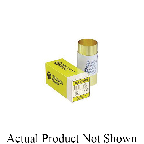 Shim , 260 Half Hard Brass, 0.008 in Thickness, 6 in Width, 100 in Length