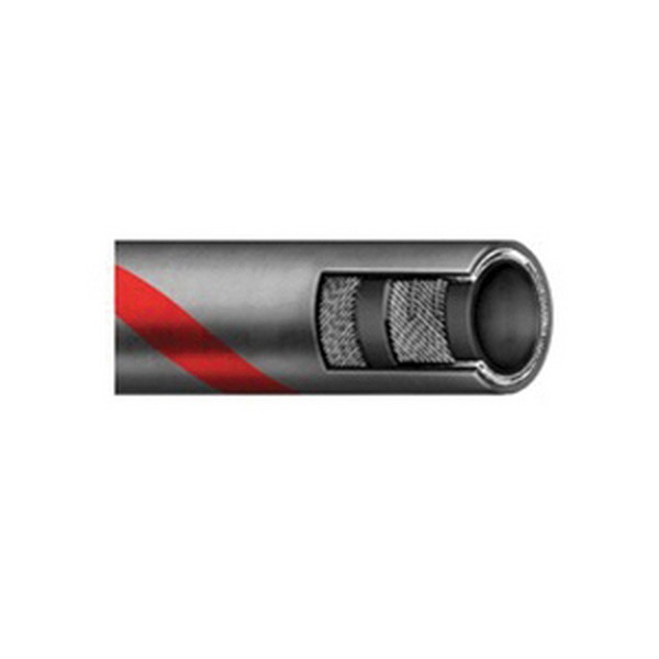 Chemical Transfer Hose, 1 in Nominal, 1.45 in OD, 400 ft Length, 150 PSI Working, Weatherex® Tube, Gray, Import